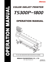 MIMAKI TS300P-1800 Operating instructions