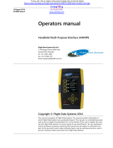 Flight Data Systems FDS 400-301 User manual