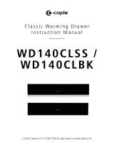 Caple 140BK Sense Warming Drawer User manual