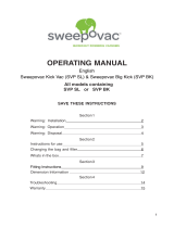 Sweepovac Big Kick SVP BK 2 Operating instructions