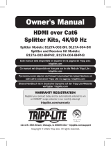 Tripp Lite B127A Series HDMI over Cat6 Splitters and Receivers Owner's manual