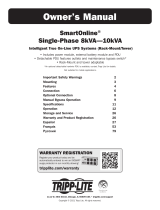Tripp Lite SmartOnline 8kVA-10kVA UPS Owner's manual