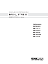 Kikusui PAD55-35L User manual