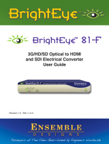 Ensemble Designs BrightEye 81-F User manual