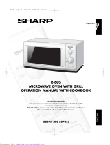 Sharp ENGLISH R-605 Operation Manual With Cookbook