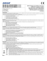 Orno OR-GB-418GS Operating And Instalation Instructions