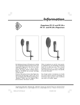 Neumann.Berlin Popscreen PS 15 User manual