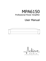 Active Audio MPA6150 User manual