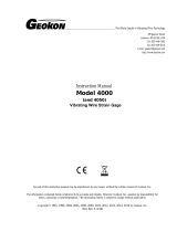 Geokon 4000 SERIES User manual