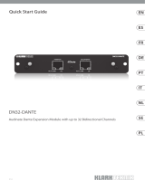 KlarkTeknik DN32-DANTE Quick start guide