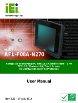 IEI Technology AFL-F08A-N270 User manual