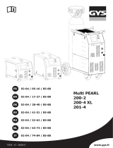GYS Multi PEARL 200-4 XL User manual