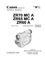 Canon ZR70 MC A User manual