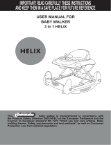 Chipolino Musical baby walker 3 in 1 Hellix Operating instructions