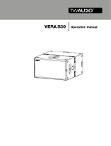TW Audio VERA S18 Operating instructions