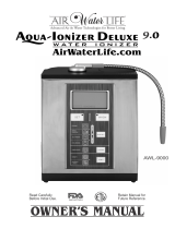 Air Water Life Aqua-Ionizer Deluxe 9.0 Owner's manual