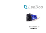 LEDDOO LED SQUARE BAR 144 User manual