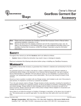 Wenger GearBoss Garment Bar Accessory Owner's manual