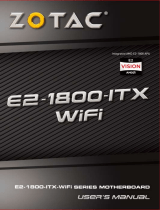 Zotac E2-1800-ITX-WiFi Series User manual