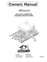 Duncan Renovator AS4000 Mechanical Drive 32R User manual