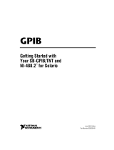 National Instruments SB-GPIB Getting Started