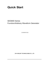 SIGLENT SDG800 Series Function/Arbitrary Waveform Generator Quick Start
