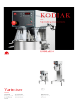 Varimixer Kodiak10 Operating instructions