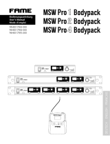 FAME MSW Pro 1 Bodypack User manual