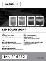 LIVARNO LUX 315252 Assembly, Operating And Safety Instructions