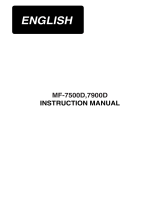 Juki MF-7900D Series User manual