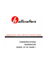 Hallicrafters HT-40 MK1 Operating And Service Instructions