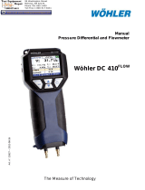 Wohler DC 410FLOW User manual