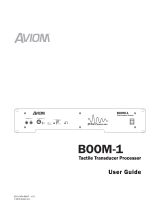 Aviom BOOM-1 Tactile Transducer Processor Amp User manual