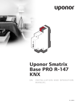 Uponor Smatrix Base PRO R-147 KNX Operating instructions
