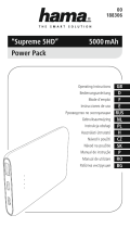 Hama 00188306 Supreme 5HD Power Pack 5000mAh Owner's manual