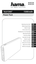 Hama 00187238 ALU15HD Power Pack 15000 mAh Owner's manual