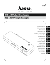 Hama USB 3.1 SATA Hard Drive Adapter Owner's manual