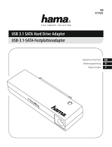 Hama 00177101 USB 3.1 Sata Hard Drive Adapter User manual