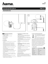 Hama 00004647 RMN Uni Directional Microphone Owner's manual