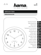 Hama 00186414 Bathroom Clock Owner's manual