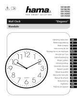Hama 00186389 Wall Clock Owner's manual