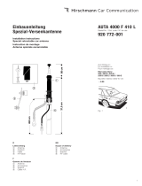 Hirschmann Car Communication AUTA 4000 F 410 L Installation guide