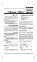 Honeywell CT8602C User manual