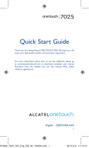 Alcatel One Touch 997D Ultra Quick start guide