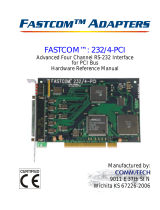 CommTech FASTCOM: 232/4-PCI Reference guide