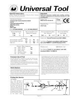 Universal Tool UT8775-BK Operator Instructions