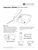 Poly CX700 Quick start guide
