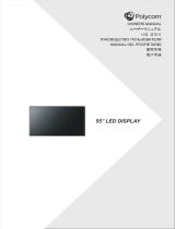 Poly 55” LED DISPLAY Owner's manual