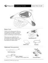 Polycom SoundStation IP 6000 Quick start guide