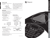 Polycom SoundStation VTX1000 Quick start guide